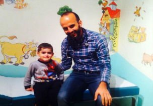 Με τον μικρο Μισελ στο ιατρειο